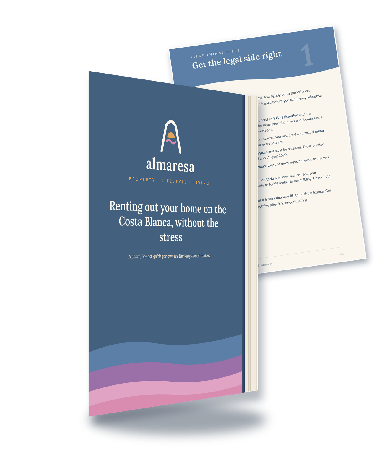 Almaresa rental guide 3D mockup